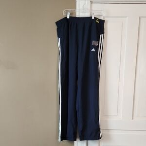Adidas Blue Sweatpants with Signature Stripes